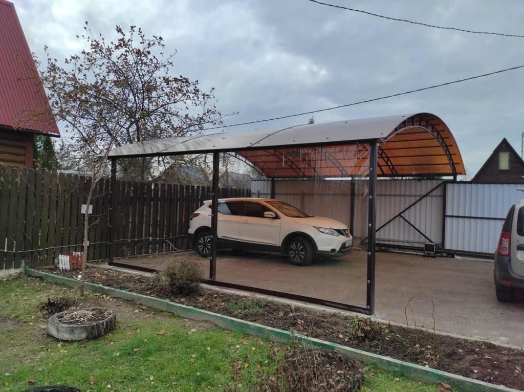 Прозрачные шторы ПВХ для навеса под автомобиль в Калуге